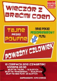 Wieczr Filmowy z brami Coen